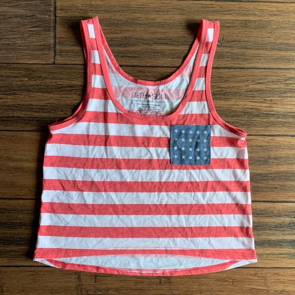 Fifth Sun Tops - 🇺🇸 Crop Tank Top🇺🇸